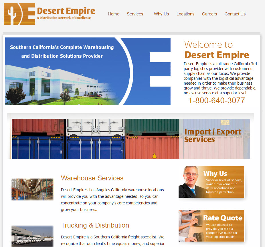 Desert Empire -Full range California 3rd party logistics