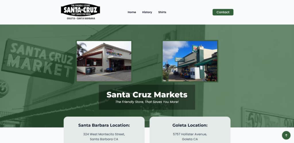 Santa Cruz Markets Ameravant Web Design